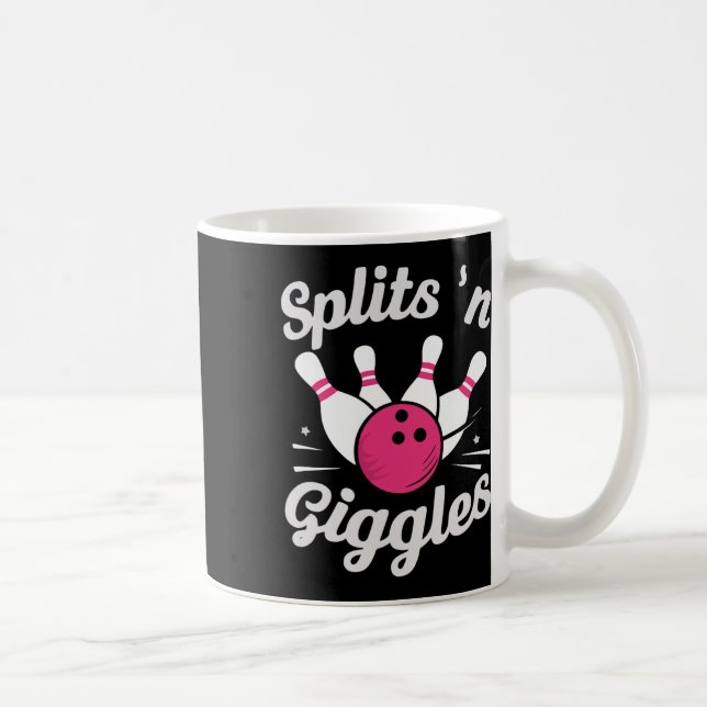 Roliga Splits N skratt bowling bowlare bowling Ll  Kaffemugg (Höger)