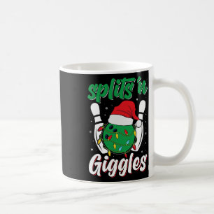 Roliga Splits n skratt Bowling Spelare Jul Bo Kaffemugg
