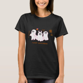 Roliga spöken poserar för en bild Dam-T-Shirt T Shirt