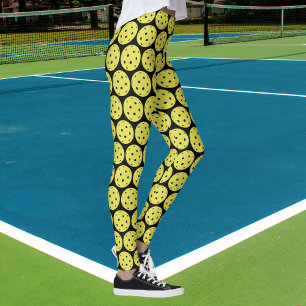 Roliga sportar för för Pickleball gultboll och Leggings