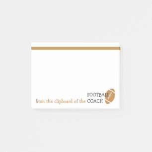 Roliga sportar för fotbolllagledare - themed post-it block