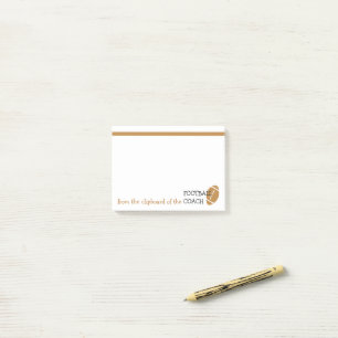 Roliga sportar för fotbolllagledare - themed post-it block