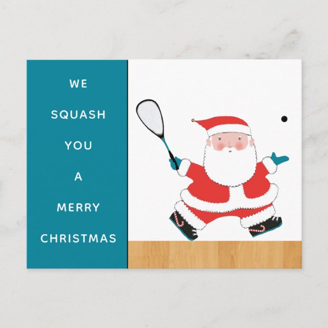 Roliga Squash Julkort Helg Vykort (Framsida)
