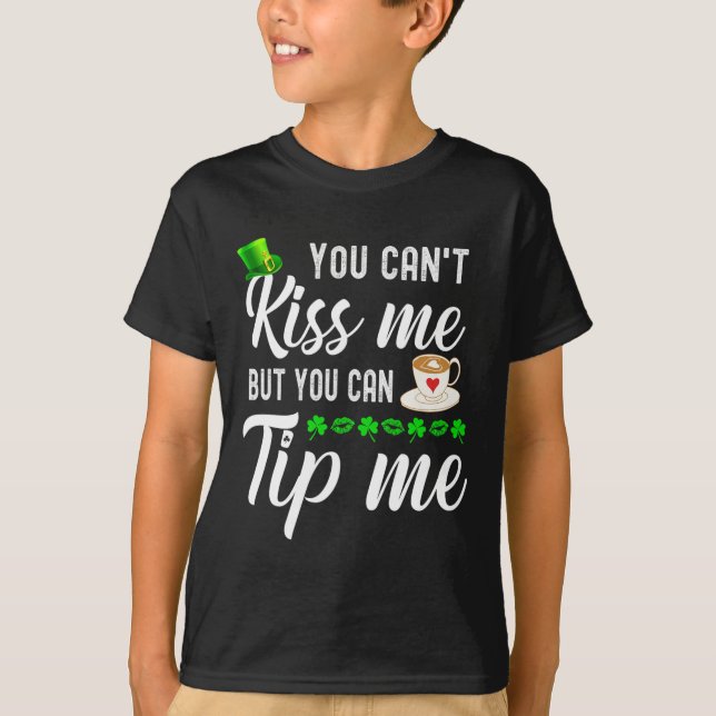 Roliga St Patricks Day Kaffe Värdshus Servitör Dri T Shirt (Framsida)