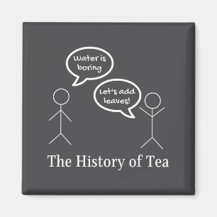 Roliga Stickfigurer Puns Skämt - Teets Historia Magnet