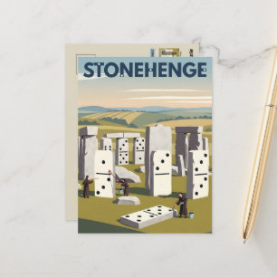Roliga Stonehenge WPA Resa Vykort