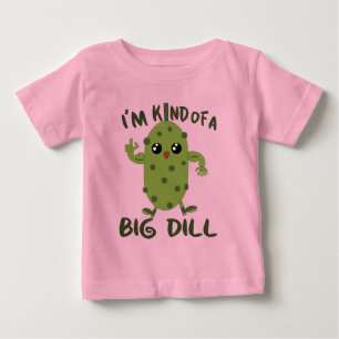 Roliga stora dill-tjejer t shirt