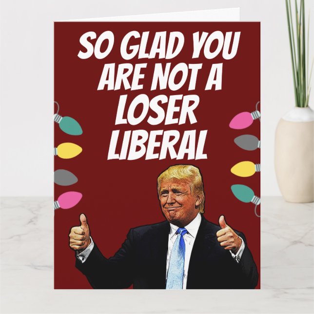 ROliga STORA JULKORT FRÅN DONALD TRUMP Kort (Framsida)