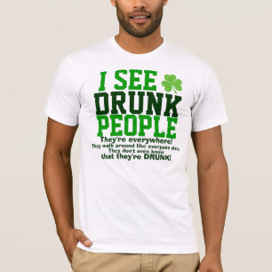 Roliga Sts Patrick dag som dricker humor T Shirt