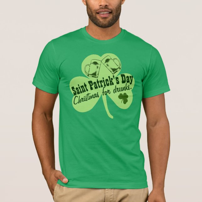 Roliga Sts Patrick dag T-shirt (Framsida)
