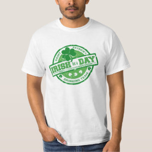 Roliga Sts Patrick irländare för en dag Tee Shirt