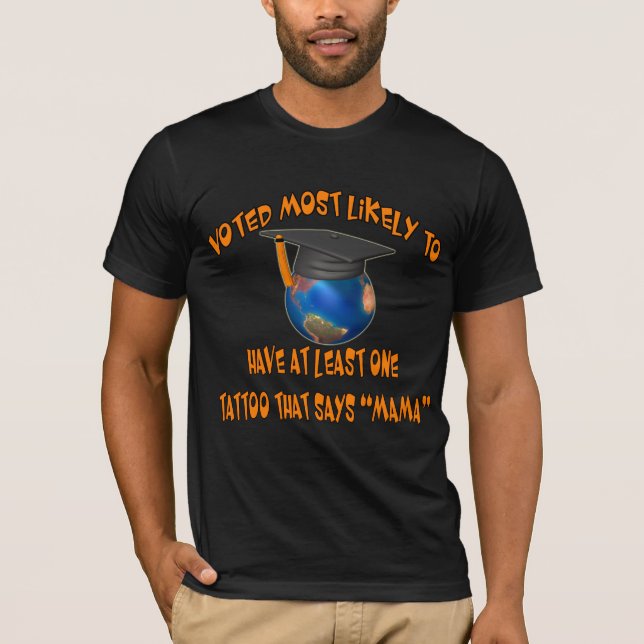 Roliga studentengåvor och T-tröja T-shirt (Framsida)