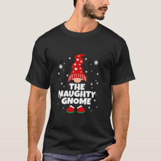 Roliga Stygga Tomte Familj Pyjamas Matchande Jul T Shirt