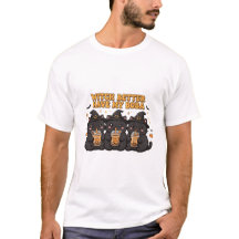 Roliga svarta katters grafiska t-shirt - Söt teckn
