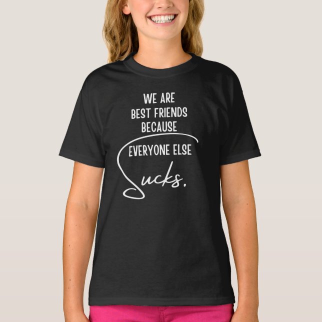 Roliga T-Shirt för Bästa Vänner (Framsida)
