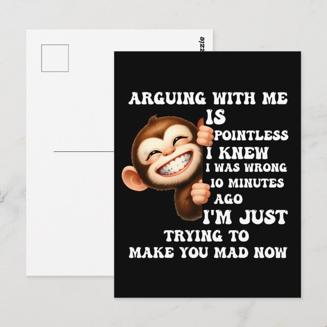 Roliga T-shirts för män | Coola, grafiska och humo Vykort (Fram/baksida)