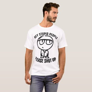 Roliga T-tröja, DUMT FOLK som STÄNGS UPP T Shirt