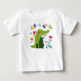 Roliga T-tröja för krokodilgåvababy Tee Shirt