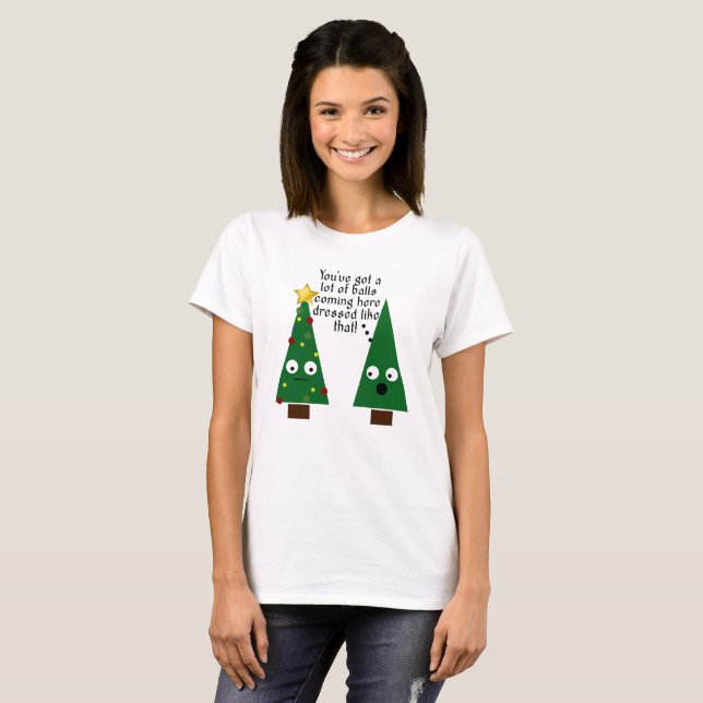 Roliga Tacky kvinna för jul Tshirt Tröja (Hel framsida)