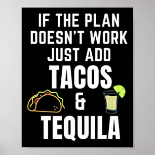 Roliga Tacos Och Tequila Citat För Cinco De Mayo T Poster