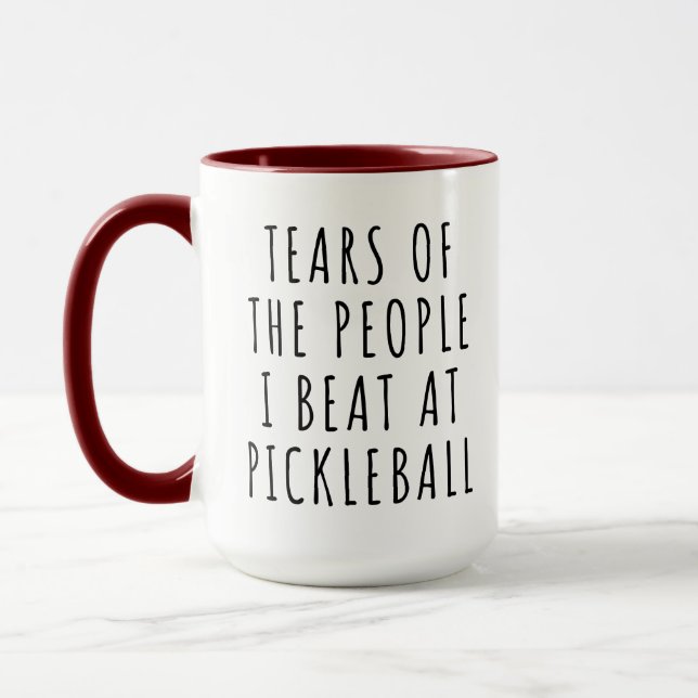 Roliga Tårar från de Jag Besegrade i Pickleball Mugg (Vänster)
