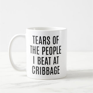 Roliga Tårar Från Människor Jag Besegrade i Cribba Kaffemugg
