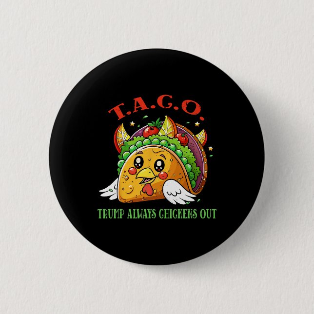 Roliga Tariffer Meme Sarcastic Taco Trump Alltid C Knapp (Framsida)