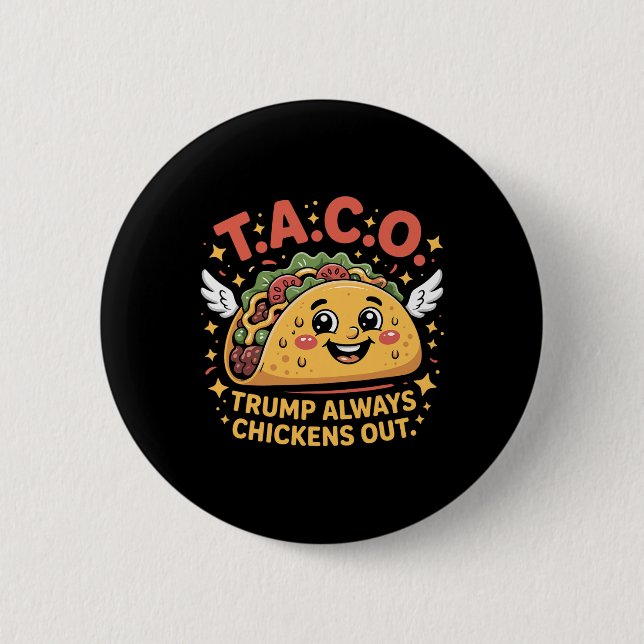 Roliga Tariffer Meme Sarcastic Taco Trump Alltid C Knapp (Framsida)