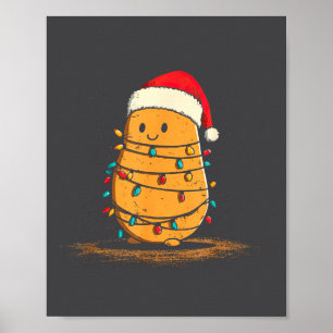 Roliga Tato jul grafik Ljus Älskare Poster