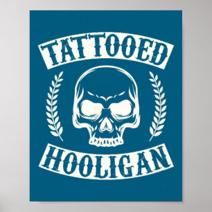 Roliga Tatuerade Bråkmakare Bläckade Stolta Pappor Poster