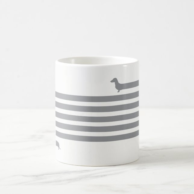 Roliga taxmugggrå färg kaffemugg (Center)