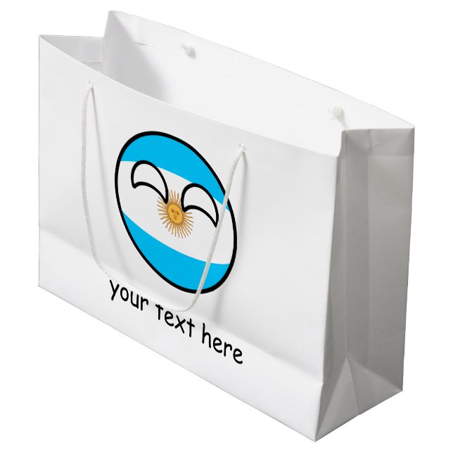 Roliga tendera Geeky Argentina Countryball (Framsidan Vinklad)