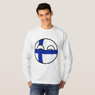 Roliga tendera Geeky Finland Countryball Tee