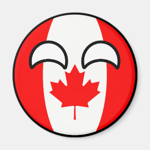 Roliga tendera Geeky Kanada Countryball Magnet
