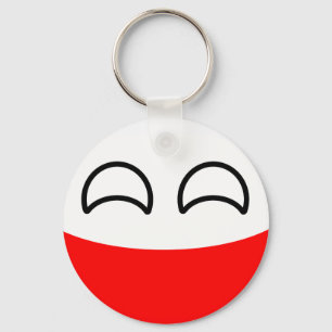Roliga tendera Geeky Polen Countryball Nyckelring