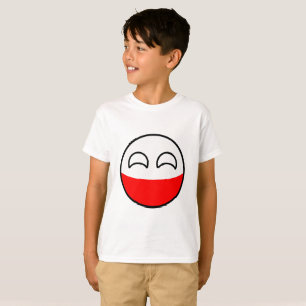 Roliga tendera Geeky Polen Countryball Tee