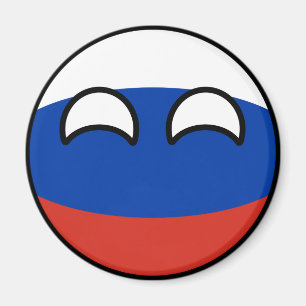 Roliga tendera Geeky Ryssland Countryball Magnet