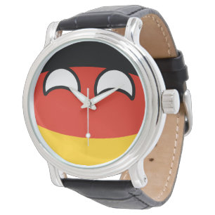 Roliga tendera Geeky tysklanda Countryball Armbandsur