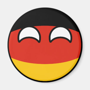 Roliga tendera Geeky tysklanda Countryball Magnet