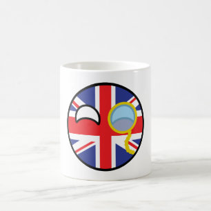 Roliga tendera Geeky United Kingdom Countryball Kaffemugg