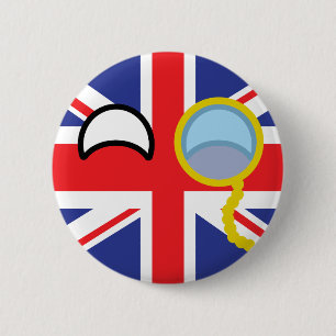 Roliga tendera Geeky United Kingdom Countryball Knapp