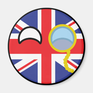 Roliga tendera Geeky United Kingdom Countryball Magnet