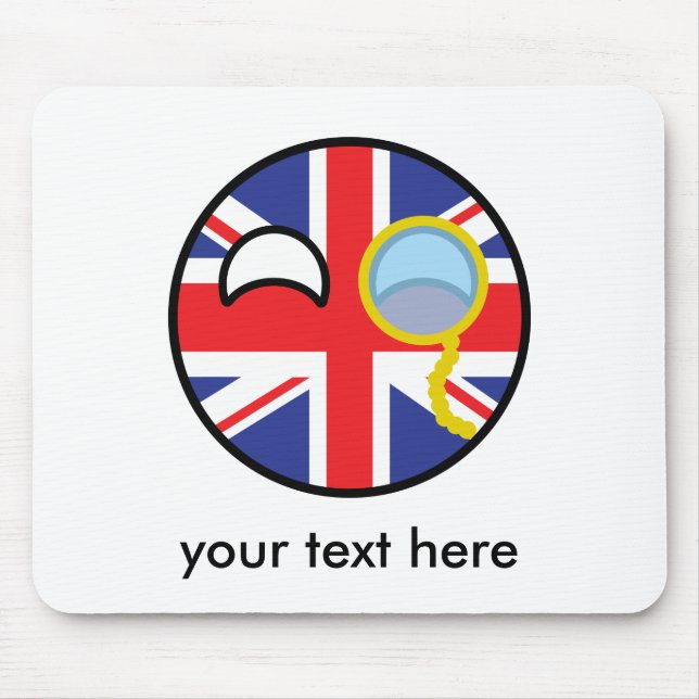 Roliga tendera Geeky United Kingdom Countryball Musmatta (Framsidan)