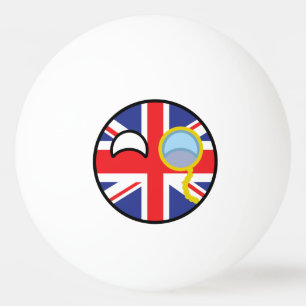 Roliga tendera Geeky United Kingdom Countryball Pingisboll