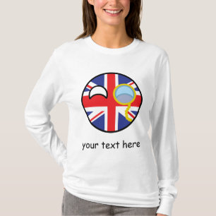 Roliga tendera Geeky United Kingdom Countryball Tee Shirt