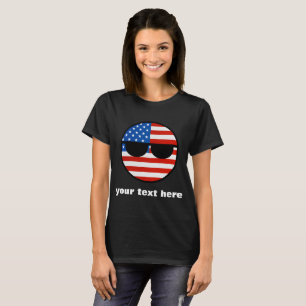 Roliga tendera Geeky USA Countryball Tee