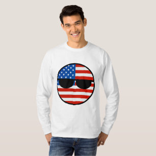 Roliga tendera Geeky USA Countryball Tröja