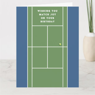 Roliga Tennis Födelsedagskort Kort