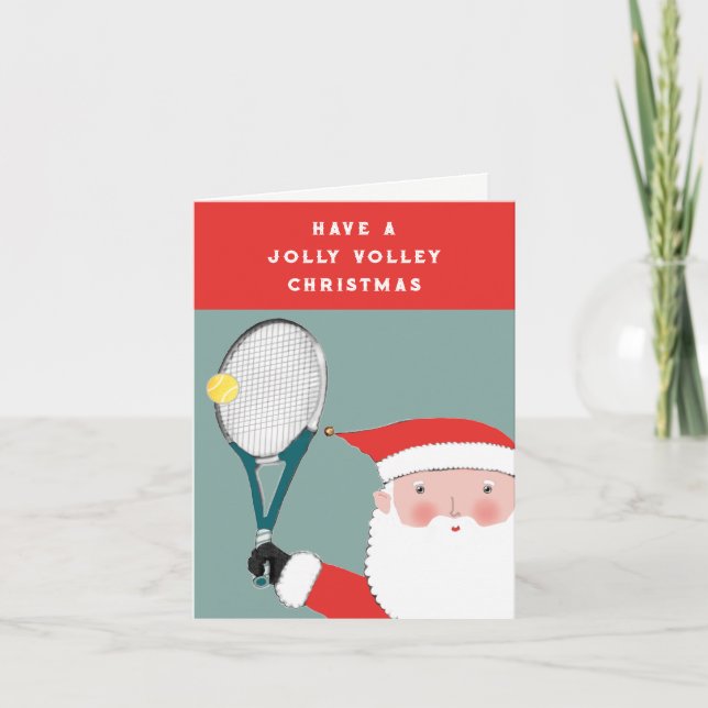 Roliga tennis jul nyår kort (Framsida)