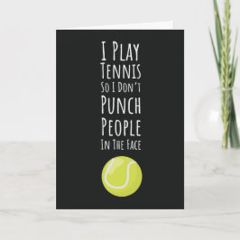 Roliga Tenniskort För Vän Spelare Idrottsutövare S Kort